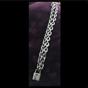 Authentic Michael Kors Padlock Necklace